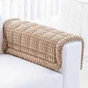 Couch Cover for Dogs Washable, Non-Slip Pet Couch Covers for Sofa, Fuzzy Dog Couch Cover Blanket, Thick, Soft, Plush Couch Cushion Covers for Sofa Protector (Camel, 27.6" x 27.6"/70 x 70cm)