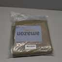 FLASLD Fireproof Wood Burning Stove Mat 40×40 inch Half Round Corner Hearth Rug Protects Floors, Decks and Patios from Sparks Embers, Fire Pit Mat Fireplace Protector Pad