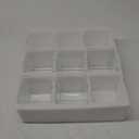 CONNOO 5 Pack Square Glass Vase 4" x 4" x 4", Clear Bulk Flower Vases for Centerpieces, Square Glass Cube Vase Floating Candle Holders for Wedding Party Home Decor