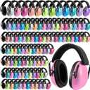 Amylove 100 Pcs Kids Ear Protection Noise Cancelling Headphones Noise Reduction Ear Muffs 27dB Hearing Protection (12 Colors)