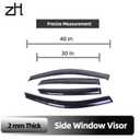 Sunwei Fits Lexus RX350 2004-2007 Side Window Vent Visor Sun Rain Deflector Guard, Black (07 0407)