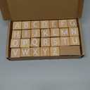 AXEARTE Alphabet Letters Stacking Blocks, 26 Wooden ABC Building Blocks for Toddlers, Number, Animals Icons on Every Side, Preschool Learning Educational Toys Montessori Sensory Toys for Kids