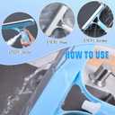 3 in 1 Spray Squeegee, 3 in 1 WindowSqueegee Cleaner, Spray WindowSqueegee Cleaner Tool with SprayBottle, for Car, Window (White)