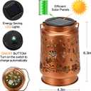 Solar Lanterns Outdoor Waterproof Hummingbird Garden Decor Birthday Gifts for Women Mom Grandma Hanging Solar Lights Metal Solar Decoration Outside for Yard,Patio,Backyard,Porch