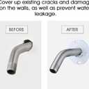 Shower Arm Flange Brushed Nickel, Shower Arm Stabilizer Bracket and Flange Cover Plate