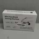 Handheld Sewing Machine for Beginners, Portable Mini Sewing Machine with Two Speed Modes, Easy to Operate and Fast Stitch Suitable for Clothes, Fabrics and Quick Home Repairs (White)