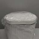 ELPHECO Bathroom Trash Can with Lid 2 Gallon Small Sensor Garbage Can, 9 Liter Slim Smart Trash Bin, Waterproof Automatic Wastebasket, Narrow Plastic Garbage Bin for Bathroom, Black and White