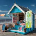 Lemonade Feather Flag for Business Advertising 6 FT Swooper Flag for Storefronts Retailers Shops Food Trucks Events and Fairs (Flagpole Not Included)