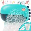 Lehoo Castle Bath Toys, Singing Bath Bubble Maker for Baby, Automatic Bubbles Machine Blower for Bathtub, Shower Bathtub Toys for Toddlers Boys Girls (Blue)