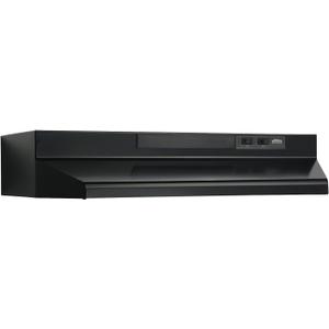 Broan-NuTone F403023 Exhaust Fan for Under Cabinet Two-Speed Four-Way Convertible Range Hood Insert with Light, 30-Inch, Black