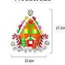 Candy House Balloons Christmas Foil Balloons for Christmas Candy House Themed Party Decoration Supplies Xmas Birthday Decoration Decor Ballons Arch Kits Party Balloon Set 3pcs