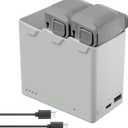 YATEOO Intelligent Flight Battery Plus(2-Pack) with Bi-Directional Charging Hub for DJI Mini 5 Pro 5000 mAh 47 Mins Flight Time Upgrade 2026 (2 Batteries with Charger)