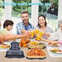 Suitable for Ninja Crispi Air Fryer Silicone,Reusable silicone Heat Resistant Mat with 100 Airfryer Paper Liners, Non-Slip and Protects the Countertop from Heat Damage