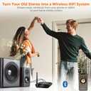 1Mii DS200Pro Bluetooth 5.3 Receiver for Home Stereo, HiFi Wireless Audio Adapter with LDAC, Built-in DAC, Long Range, Optical & RCA Outputs