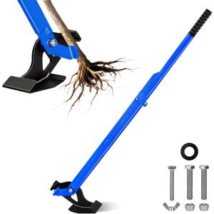 62" High-Leverage Tree Puller for to 2" Roots, Heavy-Duty Sapling Puller Tool Fully Uproots Trees, Shrubs, Vines and Thorns, Fit for Garden, Farm, Forestry, Widened Working Surface, Foldable Design