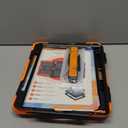 HXCASEAC Case for iPad Pro 12.9 Case (6th 5th 4th 3rd Generation), Shockproof Design | Pencil Holder | Hand Strap | Screen Protector | Heavy Duty Protective iPad 12.9 inch 2022/2021/2020/2018, Orange