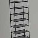 EWXZY 10 Tiers Shoe Rack for 40 Pairs - Versatile Storage Solution, Sturdy Metal Construction, Organized Accessory for Closet Bedroom - 70.86 x 23.26 x 11.81 inches - Black