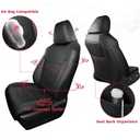 FREESOO for Toyota Corolla Cross Seat Covers L LE XLE 2021 2022 2023 2024 2025 2026, Custom Car Seat Covers Full Set, Leather Seat Covers for SUV, Waterproof Car Seat Cover, Black Not for Hybrid