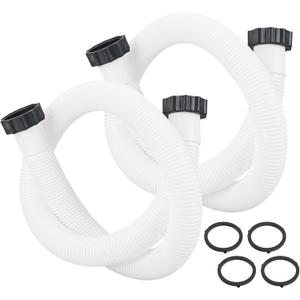 Pool Hoses 1.5" for Above Ground Pool Replacement Hose for Pool Pump 1.5" Diameter Swimming Pool Hose for Above Ground Pools, 59" Long 2 Pack Filter Pump Hose for Pump Models