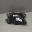 MEROKEETY Women's V Neck Wrap Velvet Maxi Wedding Guest Dress Bell Sleeve Split Bridesmaid Cocktail Party Formal Dresses (XX-Large, Black)