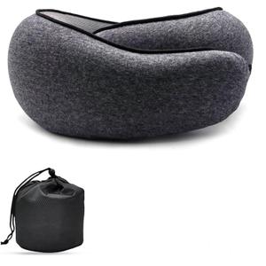 Travel Neck Pillows for Airplanes 2026 New Travel Pillow Neck Travel Pillow Memory Foam Airplane Pillow for Offices and Cars(Black)