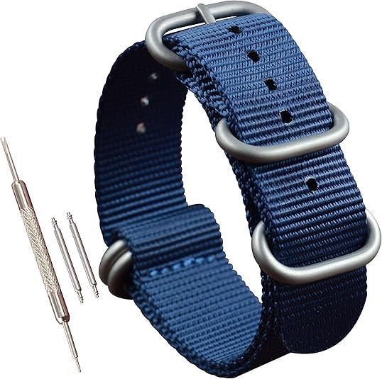 Men's Nylon Watch Band Strap Replacement(18 19 20 21 22 23 24 25 26 28mm)