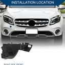 No.8R0807284C Bumper Support Bracket for Audi Q5 2009-2017 / Right Side Front Bumper Retainer Bracket Hold Mount/Durable ABS / 1 Pc Black