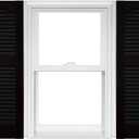 Mid America Open Louver Vinyl Shutters 15 x 39 002 Black