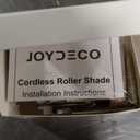 Joydeco 100% Blackout Roller Shades (Pro), 77" W x 96" H, White