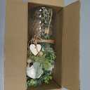 YJ Fake Flowers with Vase, Artificial Flowers Silk Roses Flower Bouquet in Vase, Faux Flower Arrangements,Farmhouse Table Decor,Table Decorations for Living Room,Coffee Table Decor(Pink)