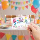 Mermaid Decorations for Birthday Party Game, What is Your Mermaid Name,68 Wooden Play Sign with Stand and 30 Name Stickers Set