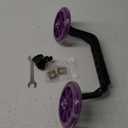 Training Wheels Flash Mute Wheel Bicycle Stabiliser Mounted Kit Compatible for Bikes of 12 14 16 18 20 Inch 1 Pair (Purple)