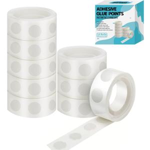 1000pcs Glue Point Clear Balloon Glue Removable Adhesive Dots Double Sided Dots of Glue Tape for Balloons Craft Glue Points Dots Sticky Dots or Wedding Decoration
