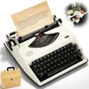 Manual Typewriter, 1980s Vintage Mechanical with Black Ribbon