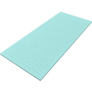 LUXPaper Ruled Notepad | 50 Sheets Per Pad | 8 1/2" x 11" | Aqua Blue | 80lb. Text | 1 Qty