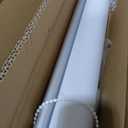 No Drill No Tools 100% Blackout Roller Shade | UV Protection | Easy-Care Fabric | Roller Blind for Windows & Doors | Pull Down Window Shade - White (31" W x 75" H)