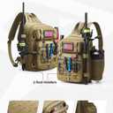 Piscifun Fishing Backpack Tackle Bag with 2 Rod Holders, Multi-Compartment Storage, MOLLE System, Water-Resistant Lightweight Outdoor Pack