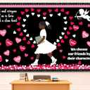 Valentine's Day Bulletin Board Decorations Black History Month Bulletin Board Set African American Country Festival February Heart Craft Cutouts for School Classroom Office Door Wall Decor Supplies