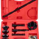 Orion Motor Tech Wheel Bearing Puller Tool Kit Compatible with Harley Davidson Motorcycles, Wheel Bearing Removal & Installation Tool for 3/4" 1" 25mm Bearings, 18pc Harley Wheel Bearing Tool