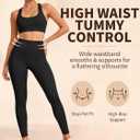 Laite Hebe Leggings for Women - High Waisted Full Length Buttery Soft Yoga Pants for Workout Athletic Daily (Black, XXL)
