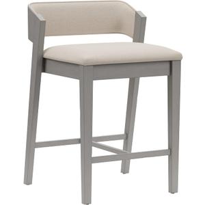 Hillsdale Dresden Wood Counter Height Stool, Distressed Gray