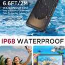 Miimall for Samsung Galaxy S25 Ultra Case Waterproof,IP68 Underwater,360 Full Heavy Duty Protection,Built-in Screen&Camera Protector,Military Shockproof Dropproof Rugged Case for S25Ultra,Black/Clear
