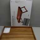 Extra Large Folding Bed Tray Table, 22 x 14 Acacia Wood Breakfast Tray, Food Serving Tray with Legs for Eating in Bed