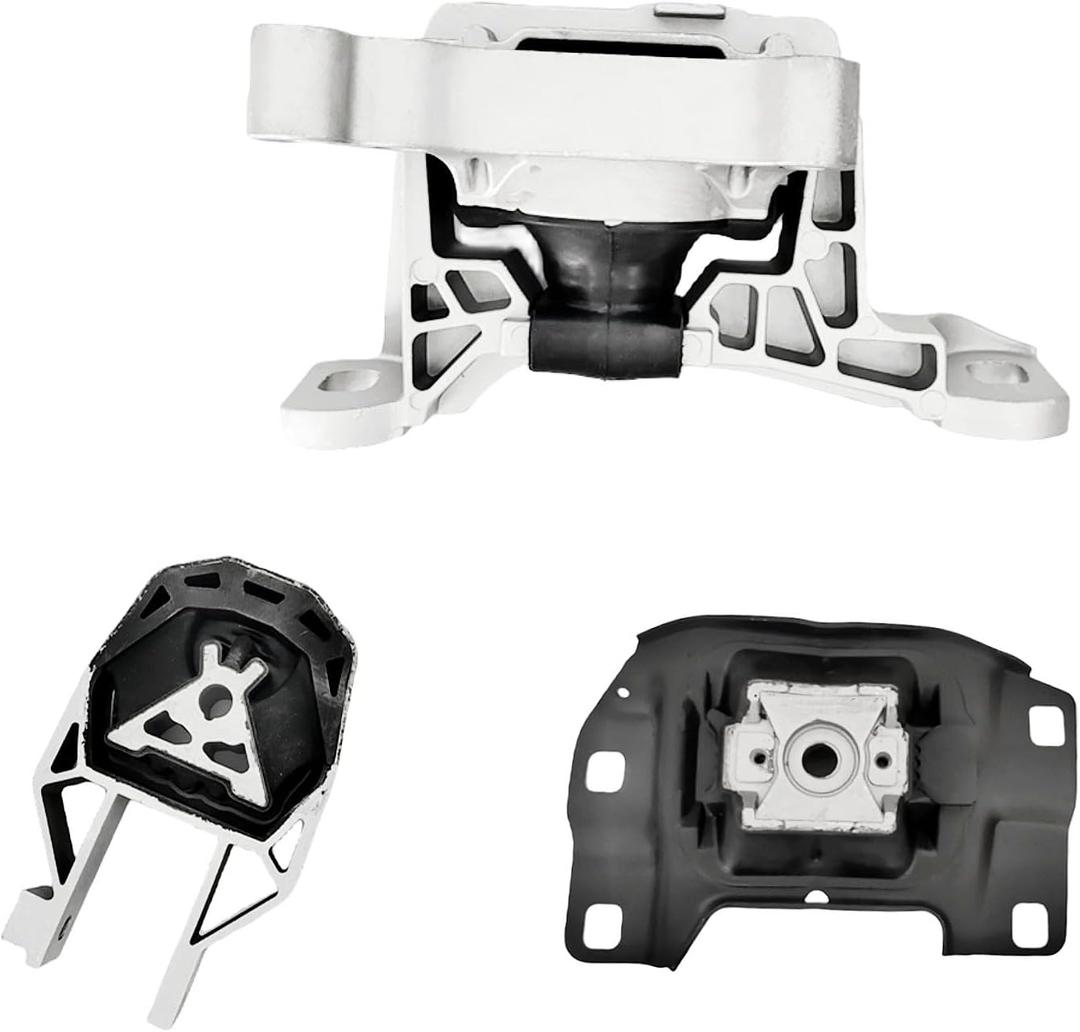 Engine Motor Mount Set 3pcs Compatible with Escape 2013 2014 2015 2016 1.6L/ 2017 2018 2019 1.5L Automatic Transmission Replacement for 3352 3214 3238 A5520 A5612 A5592
