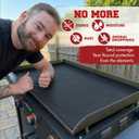 KITCHEN PERFECTION 36" Premium Silicone Griddle Cover Mat for Blackstone Griddle 36 Inch - Hermetic Protection from Rust & Debris All Year, Fits All Blackstone 36 Inch Models - Food Grade Silicone