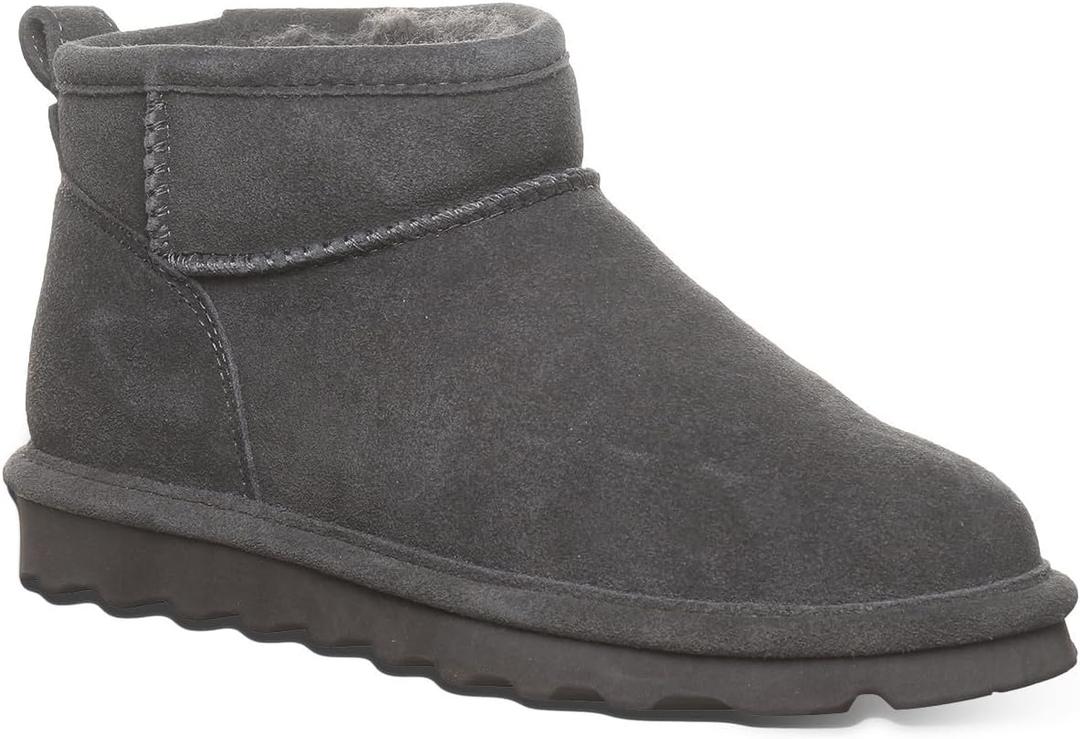 BEARPAW Women's Shorty Boot (10, Graphite)