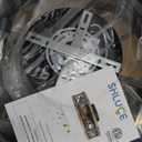 19" Farmhouse Flush Mount Caged Ceiling Fans with Lights, 6 Speeds, Rustic Low Profile Ceiling Fan with Light and Remote, Small Bladeless Ceiling Fans with Lights for Kitchen, Bedroom - ETL