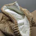 Couch Cover for Dogs Washable, Fuzzy Pet Couch Covers for 3 Cushion Sofa Pet Friendly, Non Slip Sofa Cover (Light Brown, 27.6" x 82.7"/70 x 210cm)