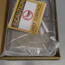 SheeChung RV Furnace Vent Screen, Flying Insect Screen Water Heater Cover for Camper, 8.5 x 6 x 1.3 Inch, Stainless Steel Bug Screen with Installation Tool & Silicone Rubber