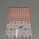 2 Pcs Pink Strawberry Bow Spiral Notebook, Cute Preppy Spiral Journal Notebook for Women Friend Girls, 160 Pages Trendy Hardcover Journaling Notebooks for Home Office Writing Aesthetic Notebooks, Pink